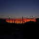 sonnenuntergang in crawfordsville, in